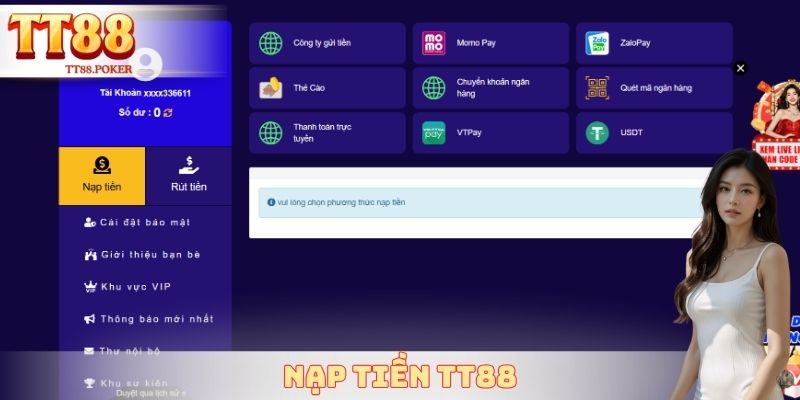 Nạp Tiền TT88